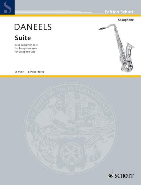 Francois Daneels: Suite pour saxophone solo - nuty na saksofon