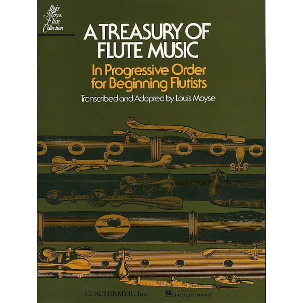 A Treasury Of Flute Music In Progressive Order for Beginning Flutists - Louis Moyse - nuty na flet z fortepianem