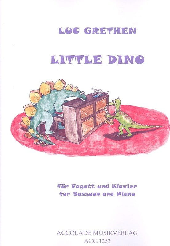 Luc Grethen: Little Dino for bassoon and piano - nuty na fagot i fortepian