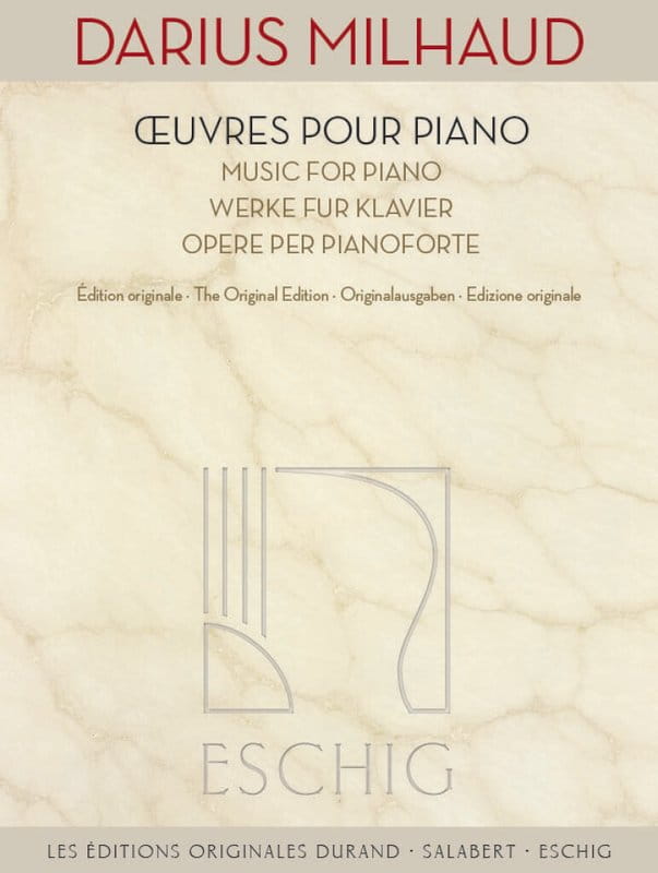 Darius Milhaud: Oeuvres pour Piano - Works for Piano - dzieła fortepianowe - nuty na fortepian