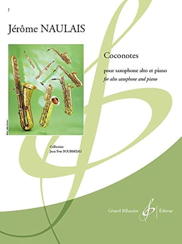 Jerome Naulais: Coconotes - nuty na saksofon altowy i fortepian