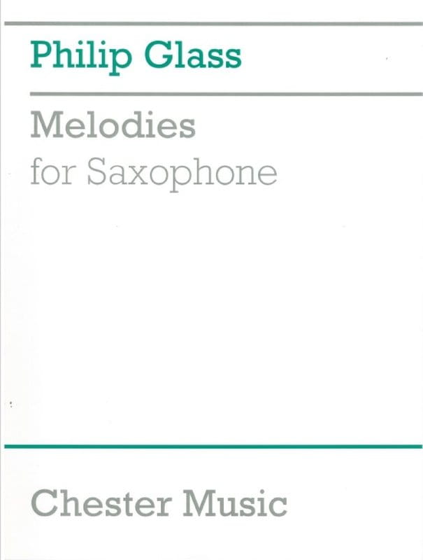 Philip Glass: 13 Melodies for Saxophone - nuty na saksofon altowy i fortepian
