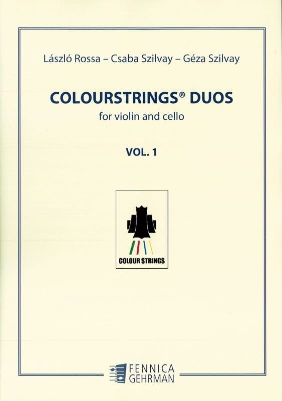 Colourstrings Duos for Violin and Cello 1 - Laszlo Rossa, Csaba Szilvay - nuty na skrzypce i wiolonczelę