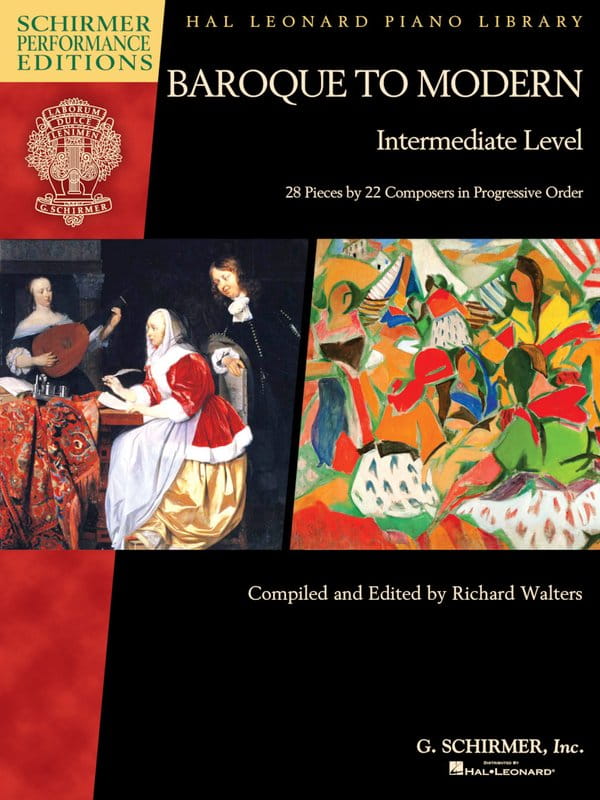 Baroque To Modern: Intermediate Level - 29 utworów 20 kompozytorów o wzrastającym poziomie trudności - nuty na fortepian