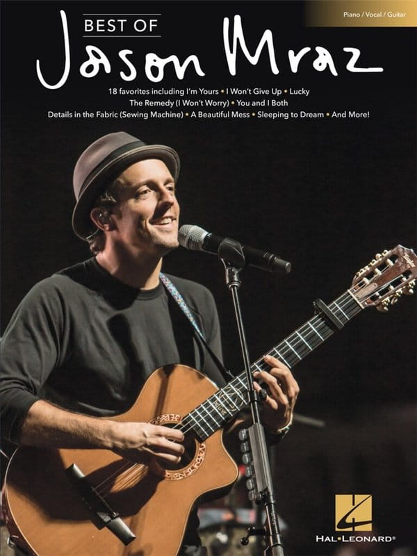 Best of Jason Mraz (PVG) - 18 piosenek - melodia, nuty na fortepian, akordy gitarowe i słowa