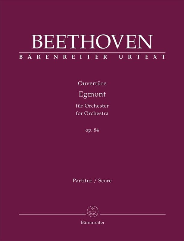 Ludwig van Beethoven: Overture Egmont for Orchestra op. 84 - uwertura koncertowa - partytura