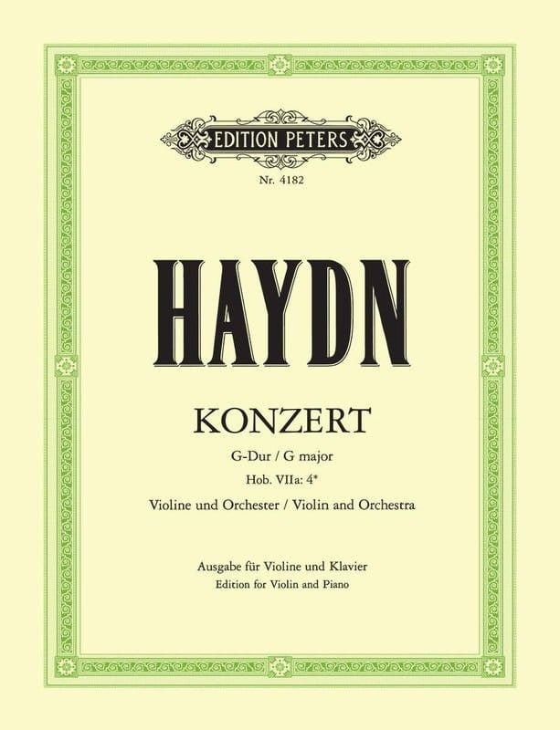 Joseph Haydn: Konzert G-dur Hob. VIIa:4 - koncert skrzypcowy - Ferdinand Kuchler - nuty na skrzypce i fortepian