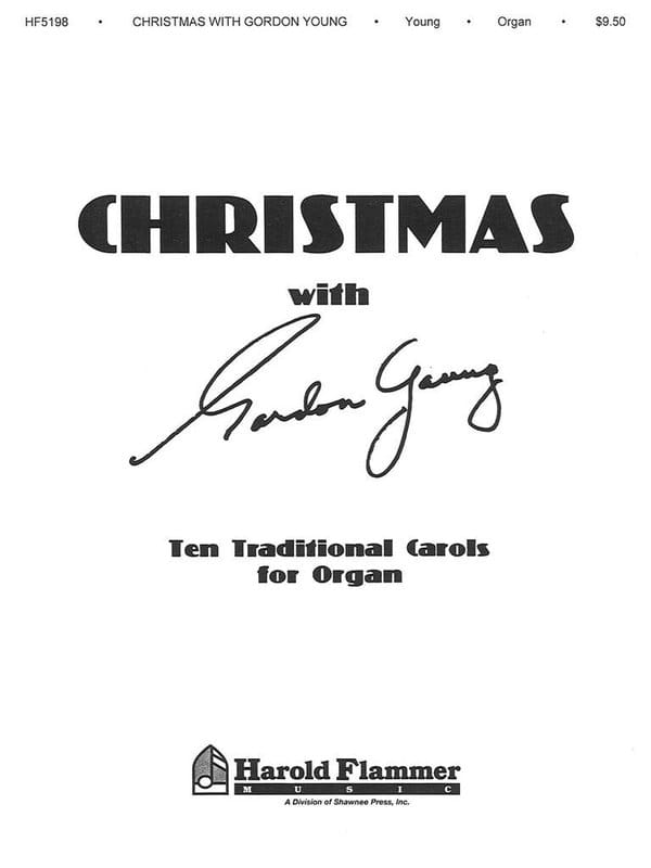Christmas with Gordon Young - dziesięć tradycyjnych anglosaskich kolęd - nuty na organy