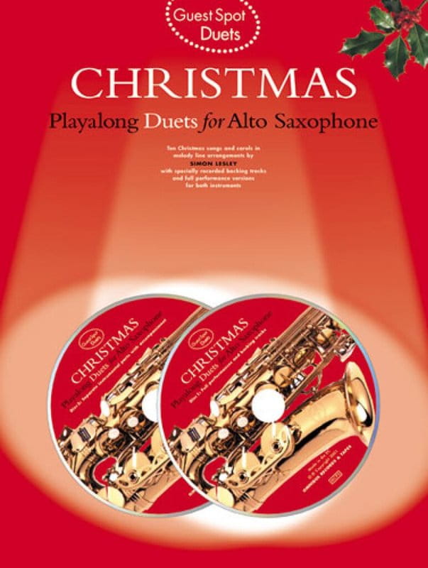 Guest Spot: Christmas Playalong Duets for Alto Saxophone (+ 2 płyty CD) - kolędy i piosenki świąteczne - nuty na dwa saksofony altowe