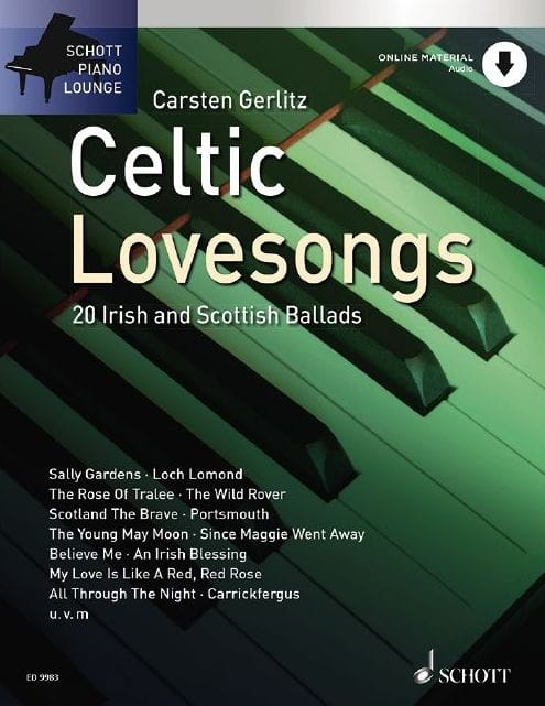 Celtic Lovesongs - 20 irlandzkich i szkockich ballad - Carsten Gerlitz - nuty na fortepian (+ audio online)