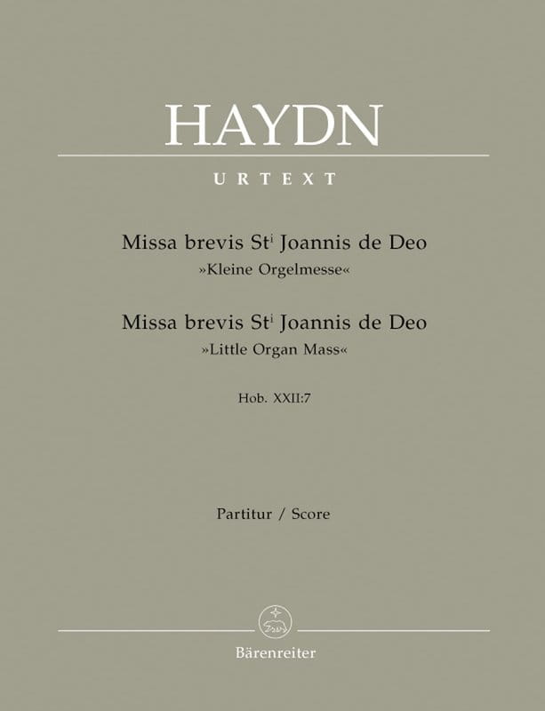 Joseph Haydn: Missa brevis Sti Joannis de Deo Hob. XXII:7 - Kleine Orgelmesse - Little Organ Mass - Mała Msza Organowa B-dur - partytura