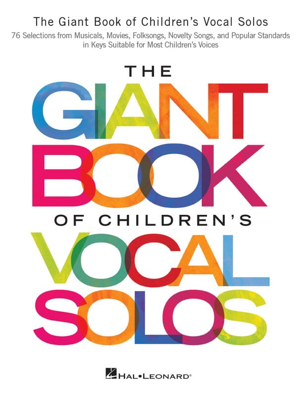 The Giant Book of Children's Vocal Solos - śpiewnik dla dzieci z piosenkami po angielsku - melodia, nuty na fortepian, akordy i słowa