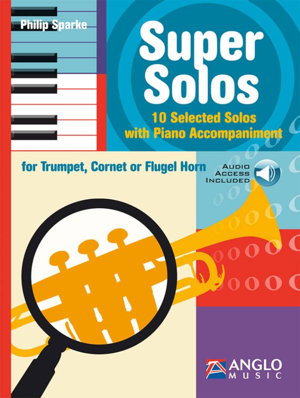 Philip Sparke - Super Solos for Trumpet, Cornet, Flugel Horn - 10 Selected Solos with Piano Accompaniment (+ audio online) - nuty na trąbkę, kornet lu