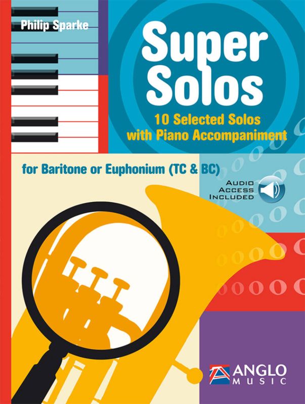 Philip Sparke - Super Solos for Baritone or Euphonium BC & TC - 10 Selected Solos with Piano Accompaniment (+ audio online) - nuty na baryton lub eufo