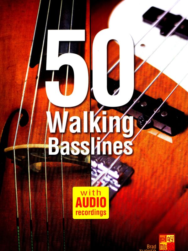 50 Walking Basslines (+ audio online) - Brad Tucker - nuty na gitarę basową lub kontrabas