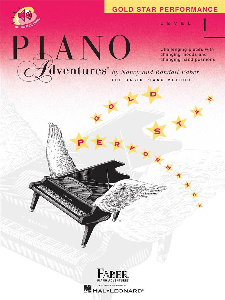 Basic Piano Adventures Level 1 Gold Star Performance (+ audio online) - szkoła gry na pianinie - utwory na występy