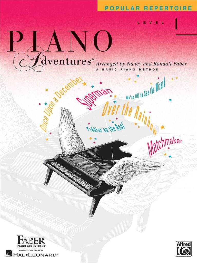 Basic Piano Adventures Level 1 Popular Repertoire - szkoła gry na pianinie - popularne utwory fortepianowe
