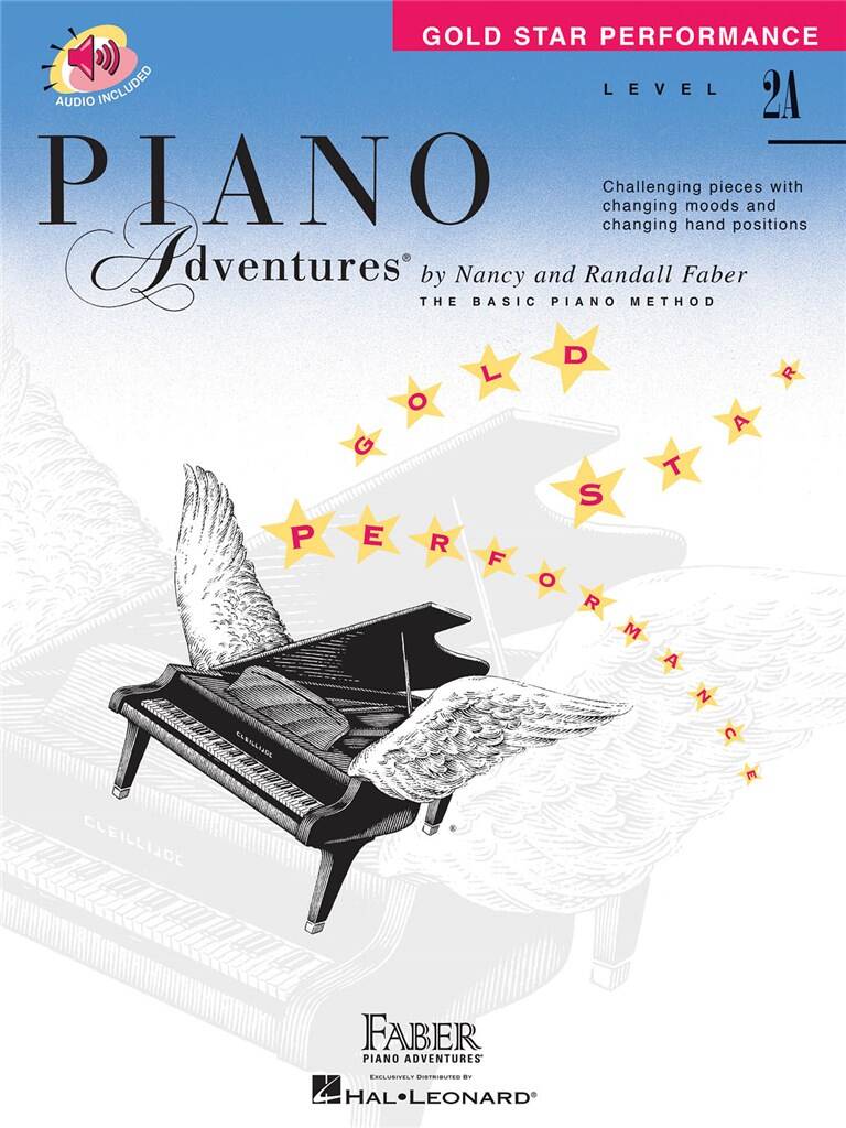 Basic Piano Adventures Level 2A Gold Star Performance (+ audio online) - szkoła gry na pianinie - utwory na występy