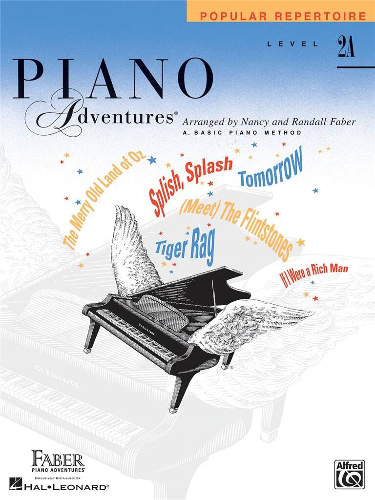 Basic Piano Adventures Level 2A Popular Repertoire - szkoła gry na pianinie - popularne utwory fortepianowe