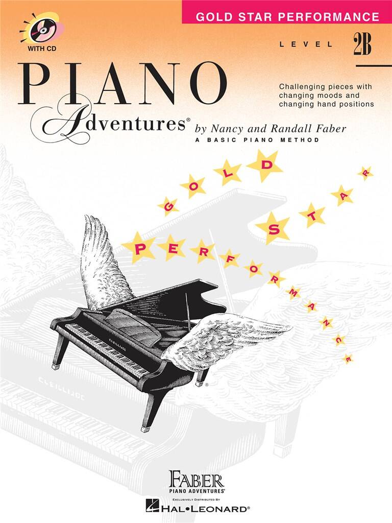Basic Piano Adventures Level 2B Gold Star Performance (+ audio online) - szkoła gry na pianinie - utwory na występy