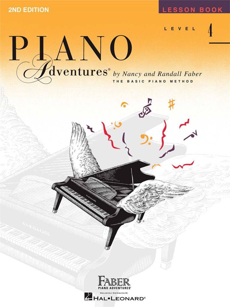 Basic Piano Adventures Level 4 Lesson Book - szkoła gry na pianinie - zeszyt ucznia