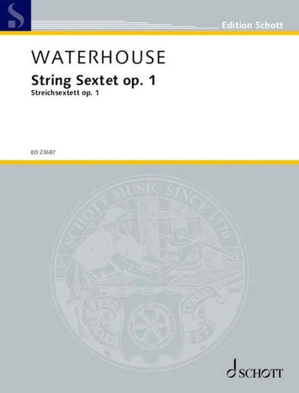 Graham Waterhouse: String Sextet op. 1 - nuty na sekstet smyczkowy - dwoje skrzypiec, dwie altówki, dwie wiolonczele