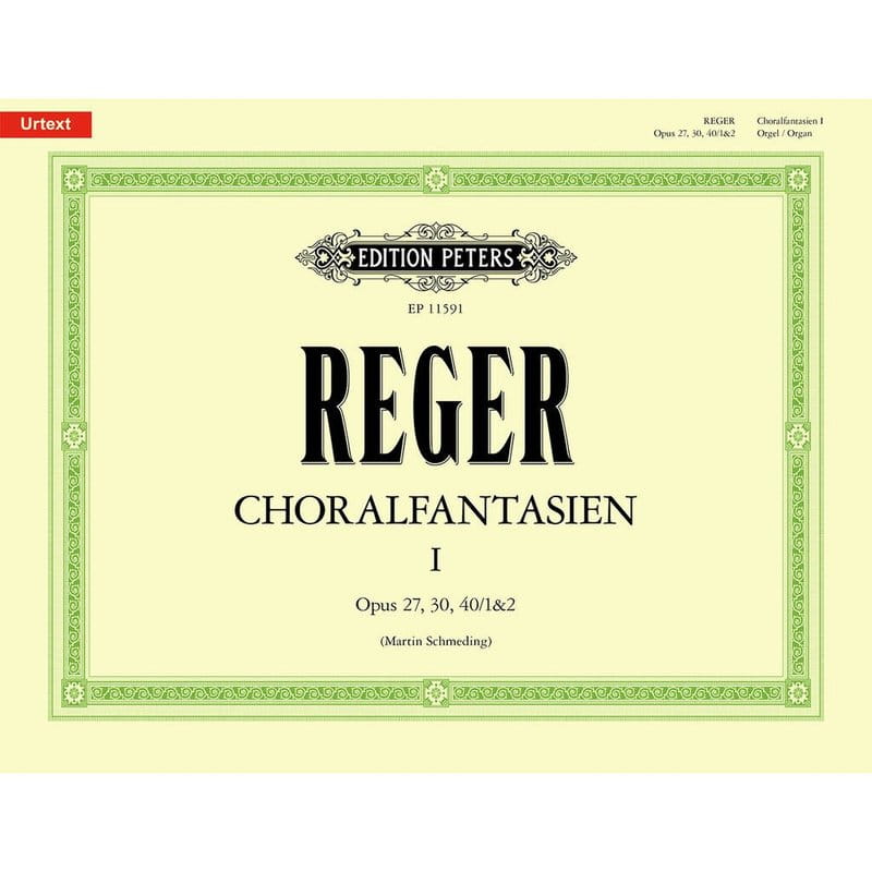 Max Reger: Choralfantasien I - fantazje chorałowe tom 1 op. 27, 30, 40 - nuty na organy