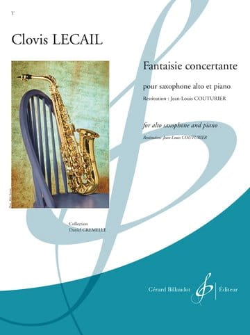 Clovis Lecail: Fantaisie Concertante pour saxophone alto et piano - nuty na saksofon altowy i fortepian