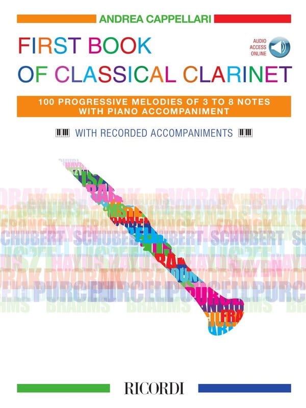 First Book of Classical Clarinet (+ audio online) - Andrea Cappellari - nuty na klarnet z fortepianem