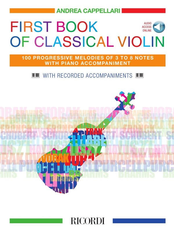 First Book of Classical Violin (+ audio online) - Andrea Cappellari - nuty na skrzypce z fortepianem