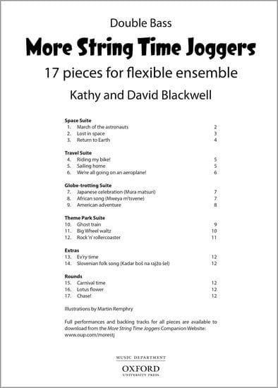 More String Time Joggers Double Bass - Kathy i David Blackwell - utwory na zespół smyczkowy - partia kontrabasu
