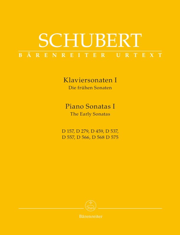 Franz Schubert: Piano Sonatas I - Die fruhen sonaten - sonaty fortepianowe tom 1 - nuty na fortepian