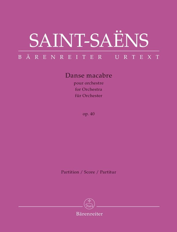 Camille Saint-Saens: Danse macabre op. 40 pour orchestre - poemat symfoniczny Taniec śmierci - nuty na orkiestrę - partytura