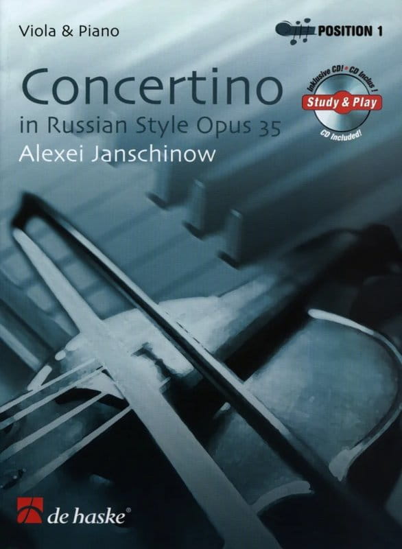 Aleksiej Janszynow: Concertino in Russian Style op. 35 for Viola (+ płyta CD) - Concertino w stylu rosyjskim w pozycji 1 - nuty na altówkę i fortepian