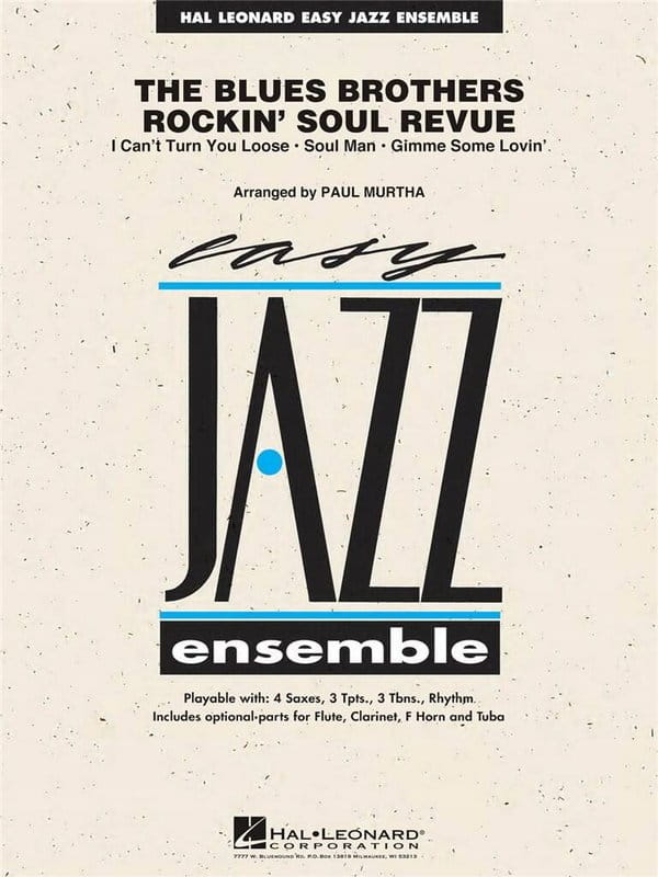 Easy Jazz Ensemble: The Blues Brothers Rockin' Soul Revue - Paul Murtha (Score & Parts) - nuty na big band zespół jazzowy