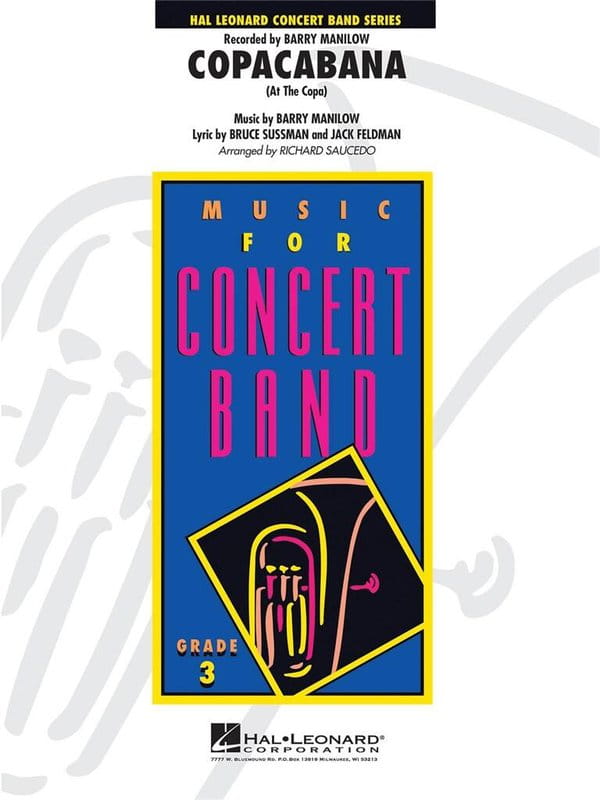 Music for Concert Band: Barry Manilow - Copacabana At the Copa (Score & Parts) - Richard Saucedo - nuty na młodzieżową orkiestrę dętą