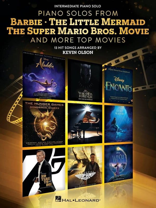 Piano Solos from Barbie, Little Mermaid, Super Mario Bros and more Top Movies - Kevin Olson - 13 piosenek z filmów - nuty na fortepian solo
