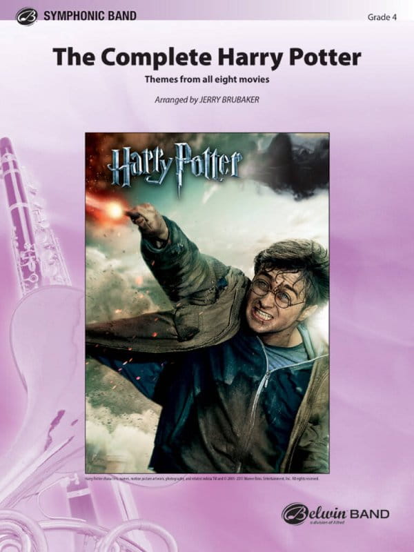 Belwin Symphonic Band: The Complete Harry Potter - Themes from all eight movies (Score & Parts) - tematy z ośmiu filmów - nuty na orkiestrę dętą