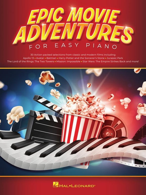 Epic Movie Adventures for Easy Piano - 30 utworów muzyki filmowej - proste nuty na fortepian dla początkujących