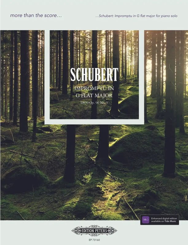 Franz Schubert: Impromptu G flat major - D899 Ges-dur op. 90 nr 3 - nuty na fortepian