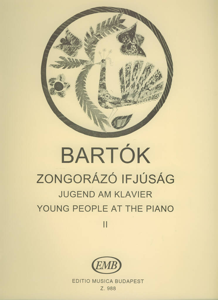 Jugend am Klavier 2 - Young People at the Piano - Bela Bartok - młodzież przy pianinie - nuty na fortepian