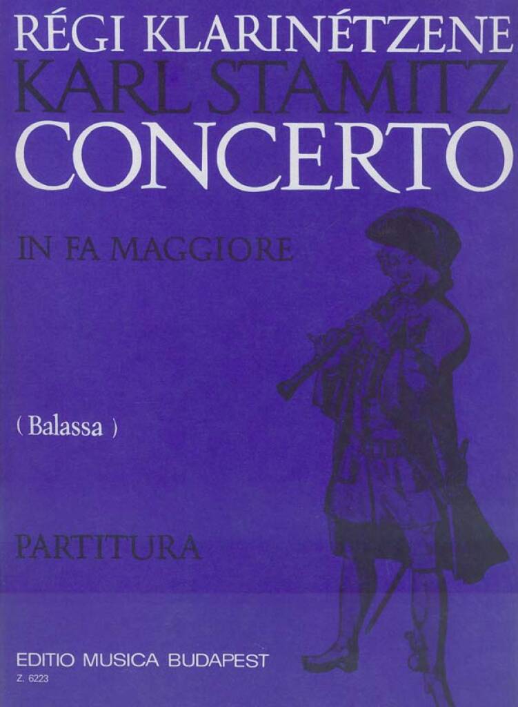 Concerto in Fa Maggiore per Clarinetto e Orchestra - Carl Stamitz - Koncert klarnetowy nr 1 F-dur (partytura) - nuty na klarnet i orkiestrę