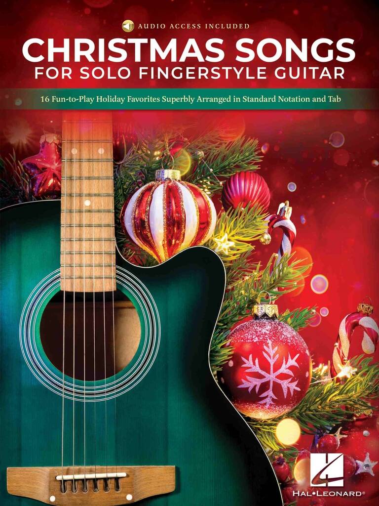 Christmas Songs for Solo Fingerstyle Guitar (+ audio online) - kolędy i utwory świąteczne - nuty na gitarę akustyczną z tabulaturą