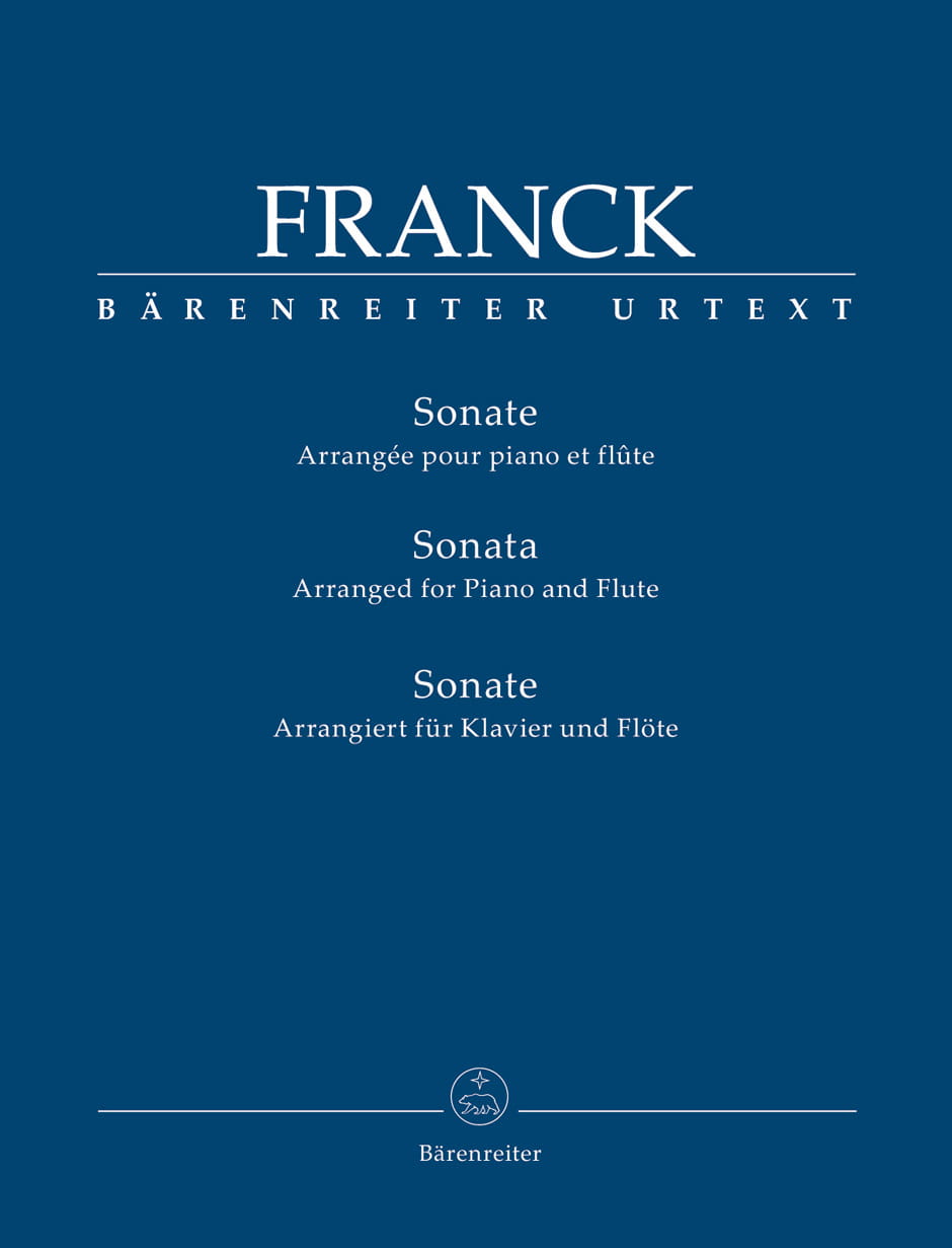 Cesar Franck: Sonata for piano and violarranged for Piano and Flute - nuty na flet poprzeczny i fortepian