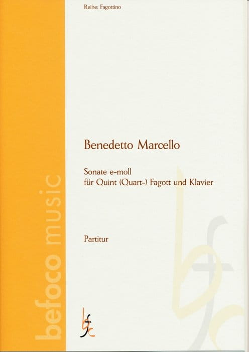 Allessandro Marcello - Sonate e-moll fur Quintfagott und Klavier - sonata e-moll na fagottino z fortepianem