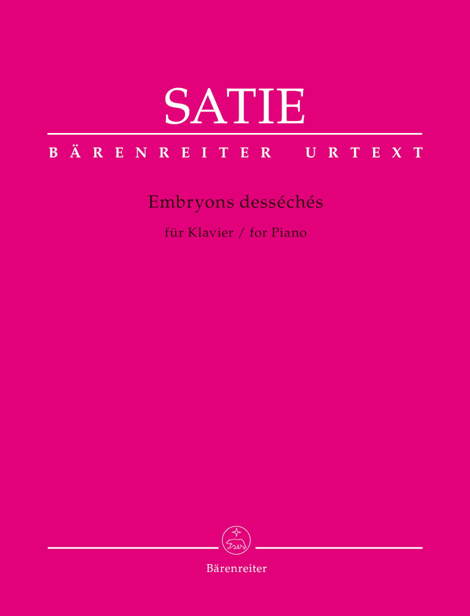 Erik Satie: Embryons desseches pour piano - nuty na fortepian