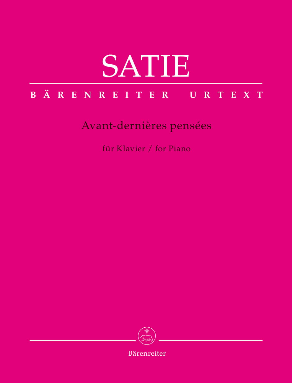 Erik Satie: Avant-dernieres pensees pour piano - nuty na fortepian
