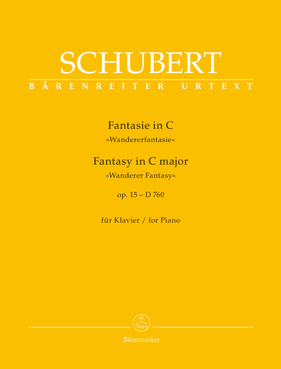 Franz Schubert: Fantasy C major for Piano op. 15 D 760 Wanderer Fantasy - Wandererfantasie - Fantazja Wędrowca C-dur - nuty na fortepian