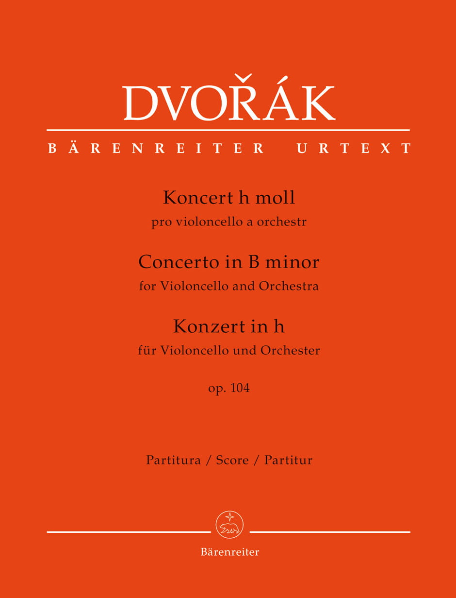 Antonin Dvorak: Concerto for Violoncello and Orchestra B minor op. 104 - koncert wiolonczelowy h-moll - nuty na orkiestrę - partytura