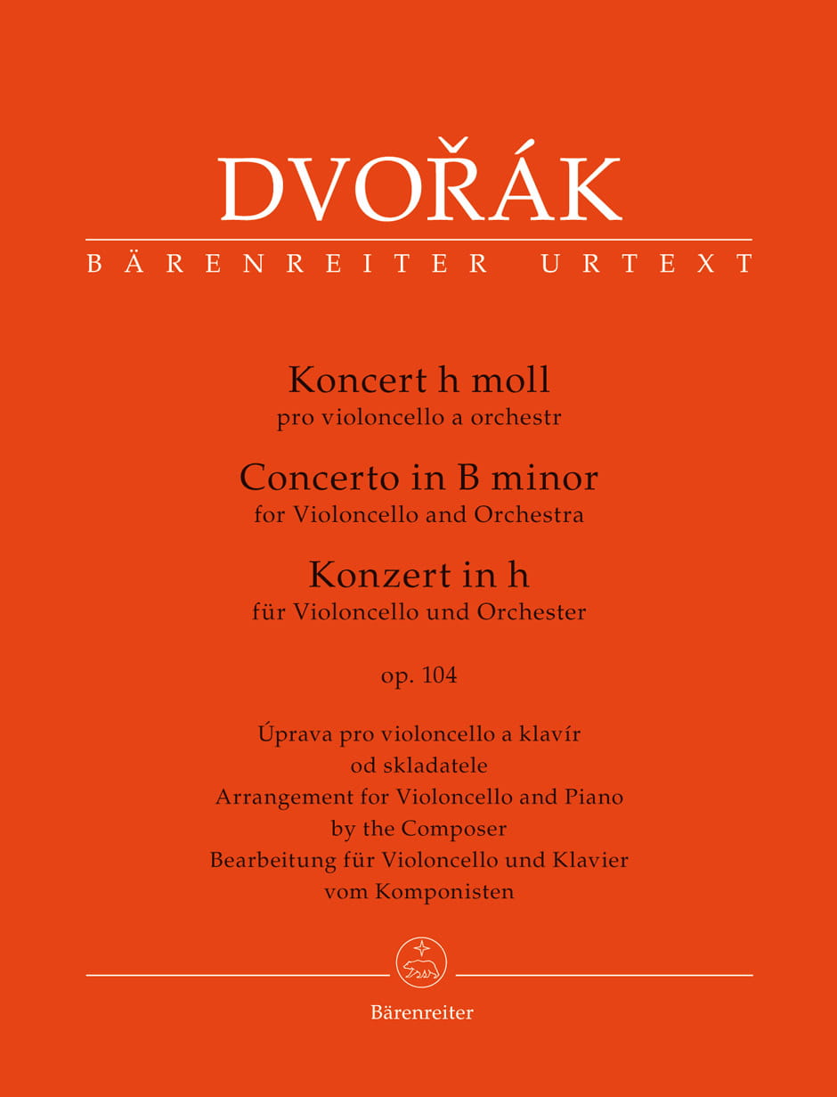 Antonin Dvorak: Concerto for Violoncello and Orchestra B minor op. 104 - koncert wiolonczelowy h-moll - nuty na wiolonczelę i fortepian
